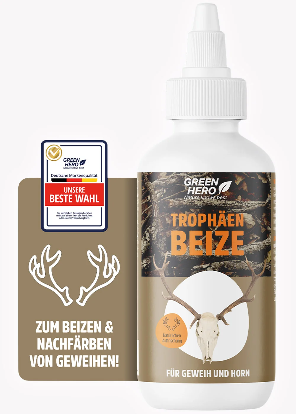 GreenHero Trophäenbeize für Geweih-Trophäen aller Art