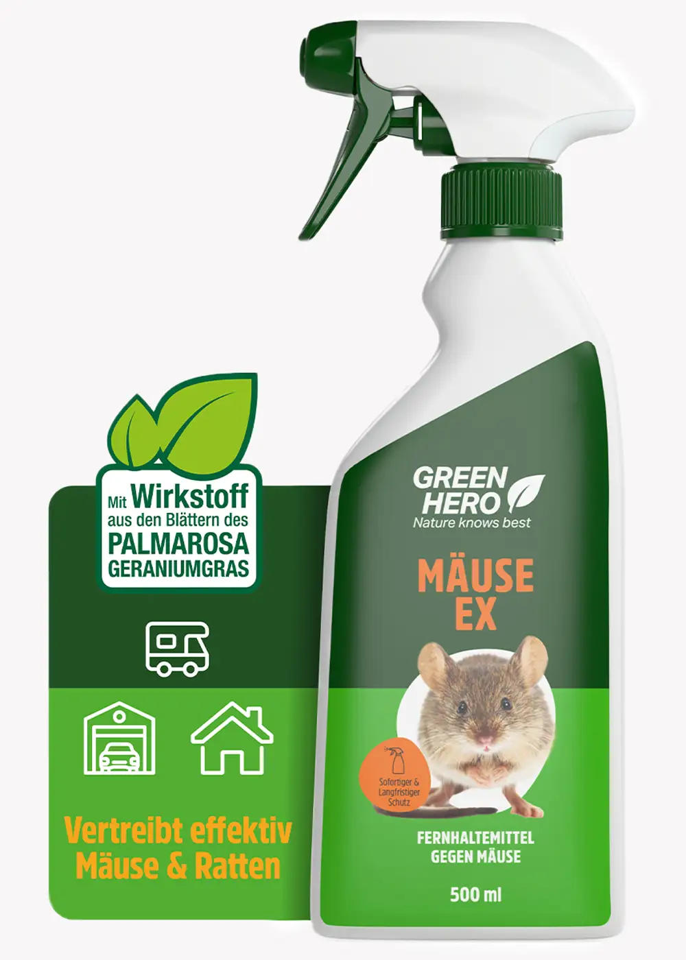 GreenHero® Mäuse-Ex Spray zur Mäuseabwehr