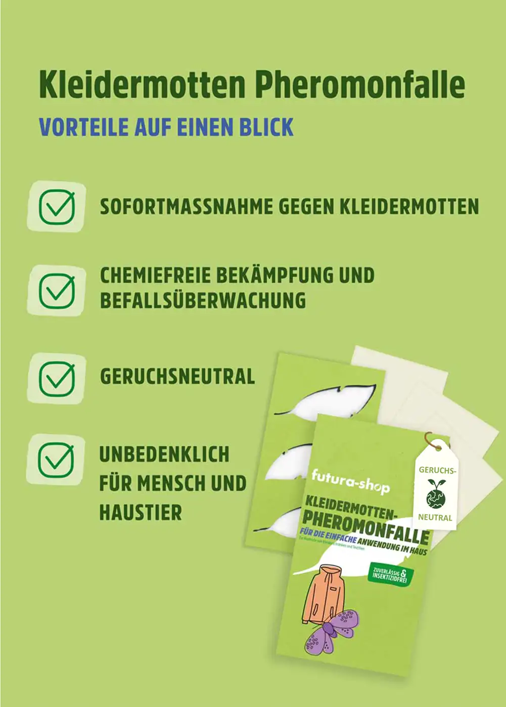 Kleidermotten Falle | Klebefalle | Pheromonfalle Kleidermotten Falle | Klebefalle | Pheromonfalle