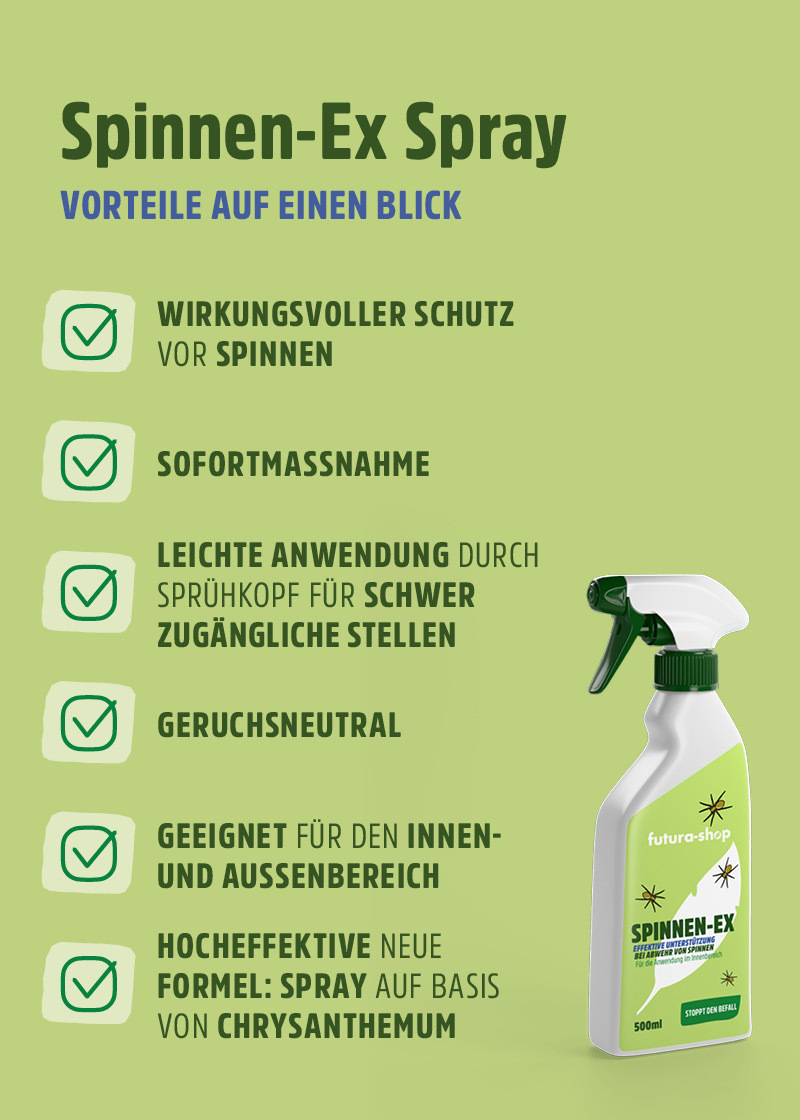 Spinnenspray "Spinnen-Ex" | Effektive Spinnen-Abwehr Spinnenspray "Spinnen-Ex" | Effektive Spinnen-Abwehr
