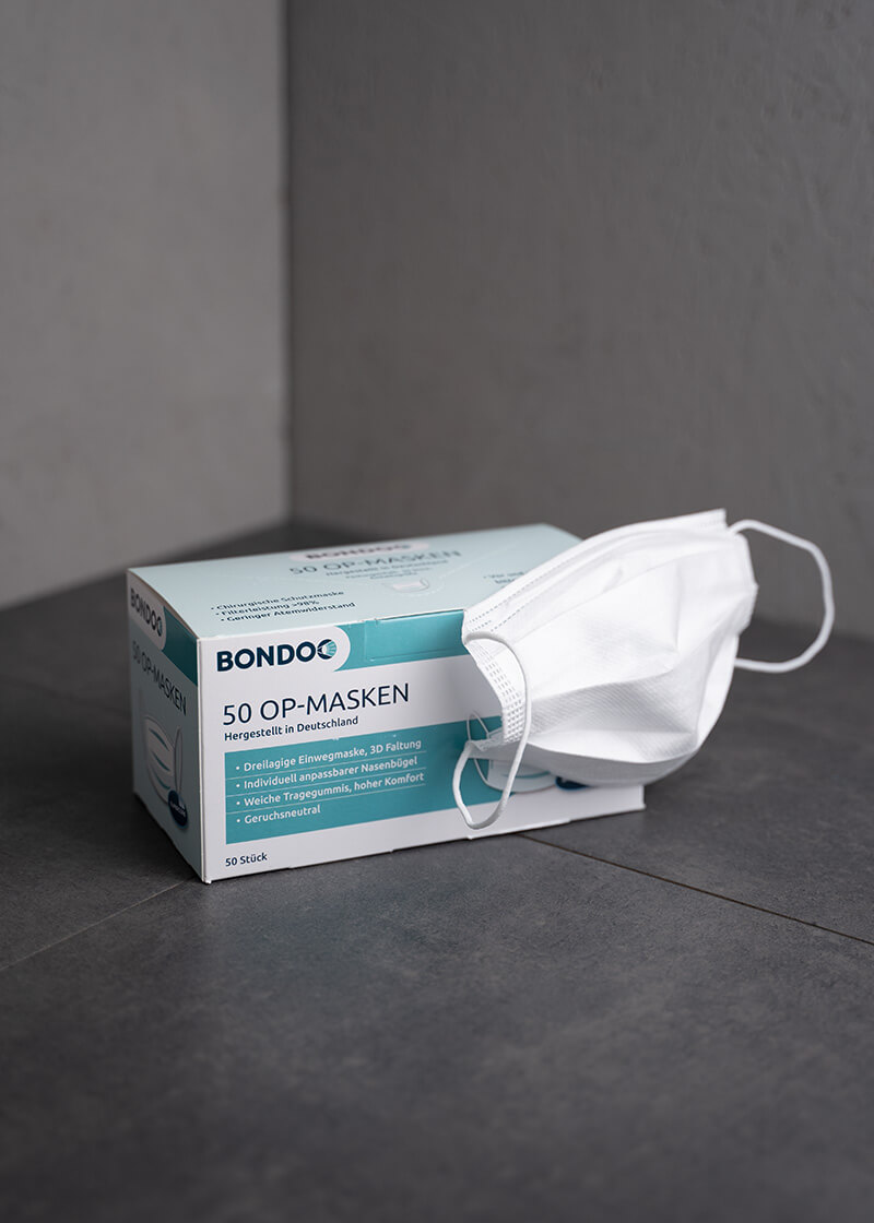 Bondoo medizinische Mund- und Nasenmaske – 50er Pack