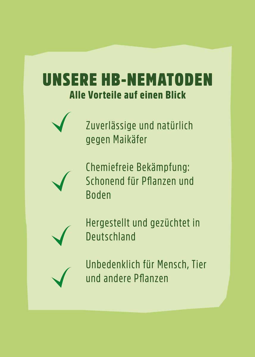 HB Nematoden gegen Maikäfer - 10 Mio. HB Nematoden gegen Maikäfer - 10 Mio.