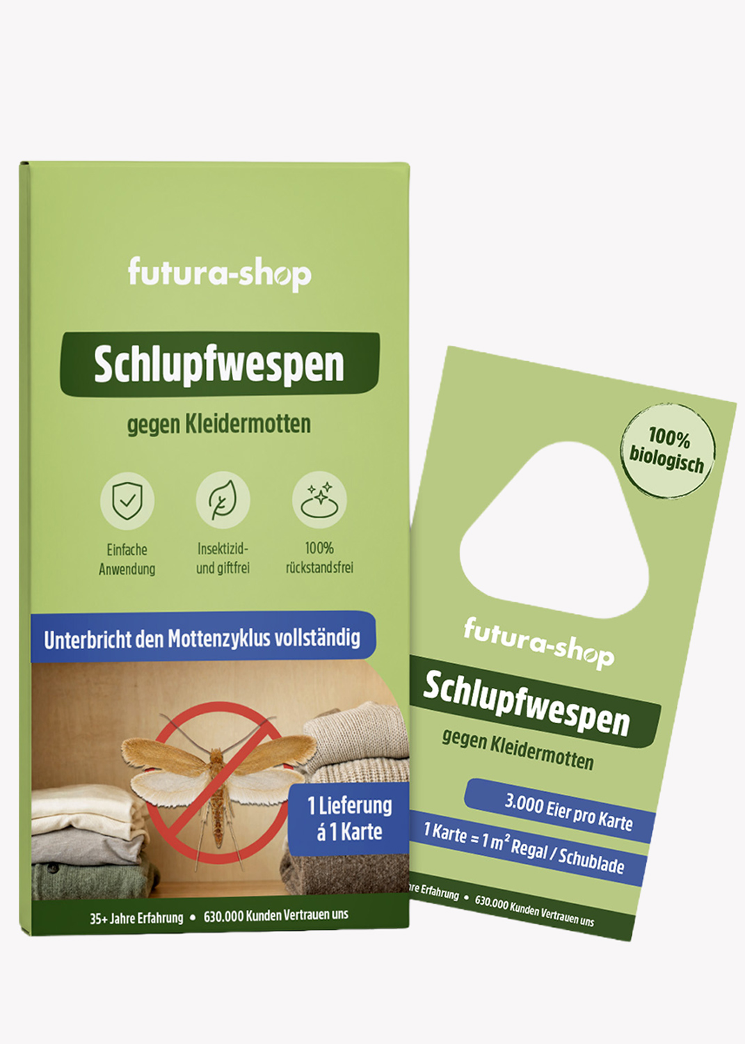 Schlupfwespen gegen Kleidermotten Schlupfwespen gegen Kleidermotten