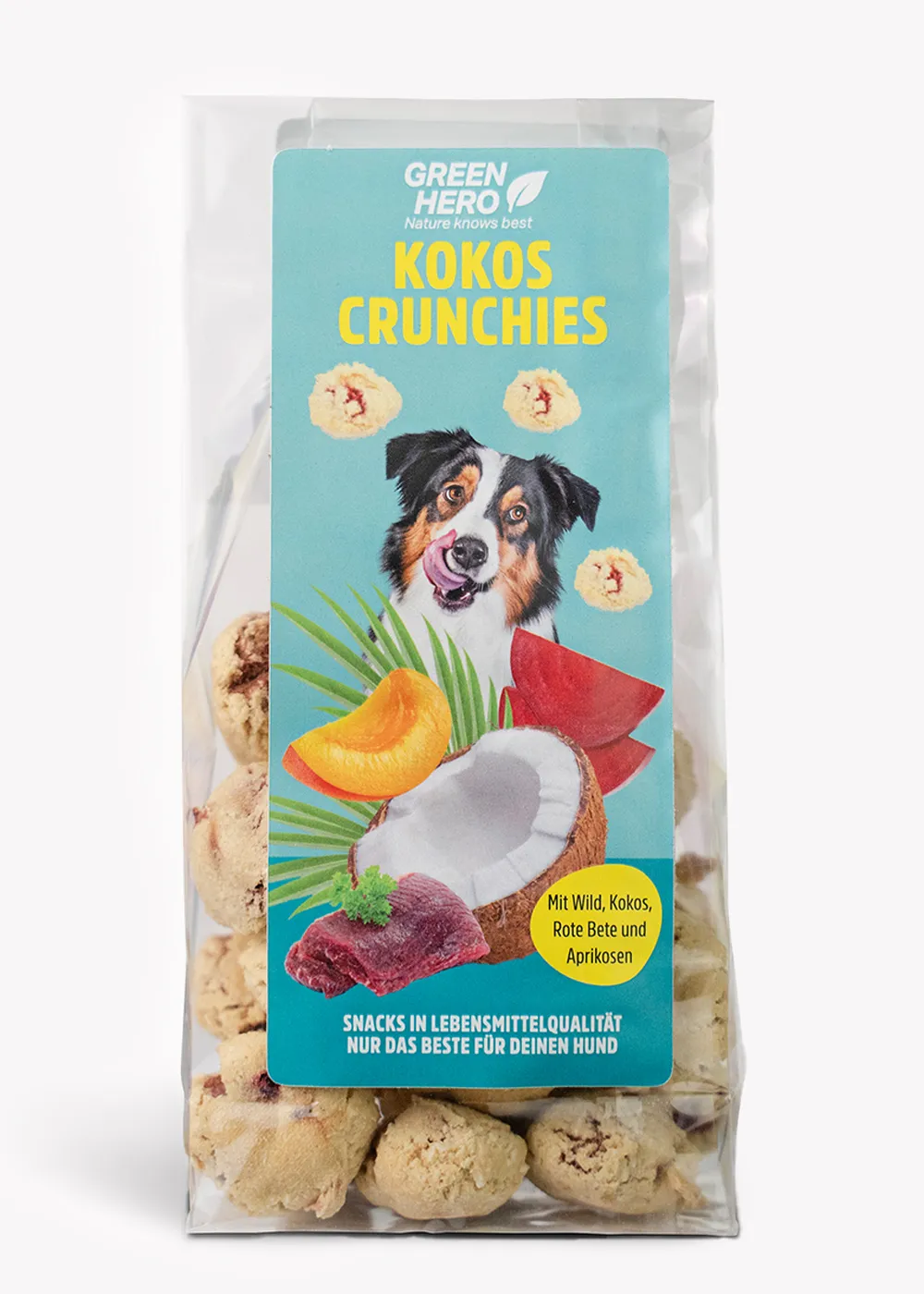 Green Hero Kokos Crunchies – natürlicher Hunde Leckerli