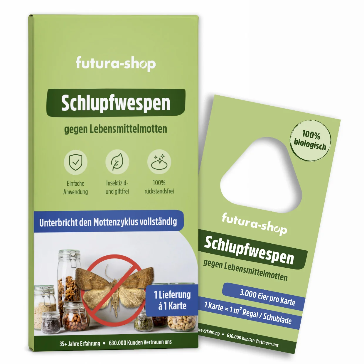 Schlupfwespen gegen Lebensmittelmotten