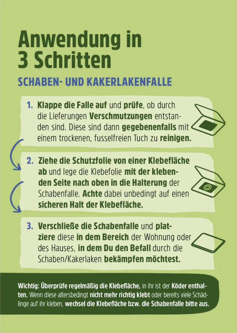 Schabenfalle | Kakerlakenfalle | Klebefalle Schaben Schabenfalle | Kakerlakenfalle | Klebefalle Schaben