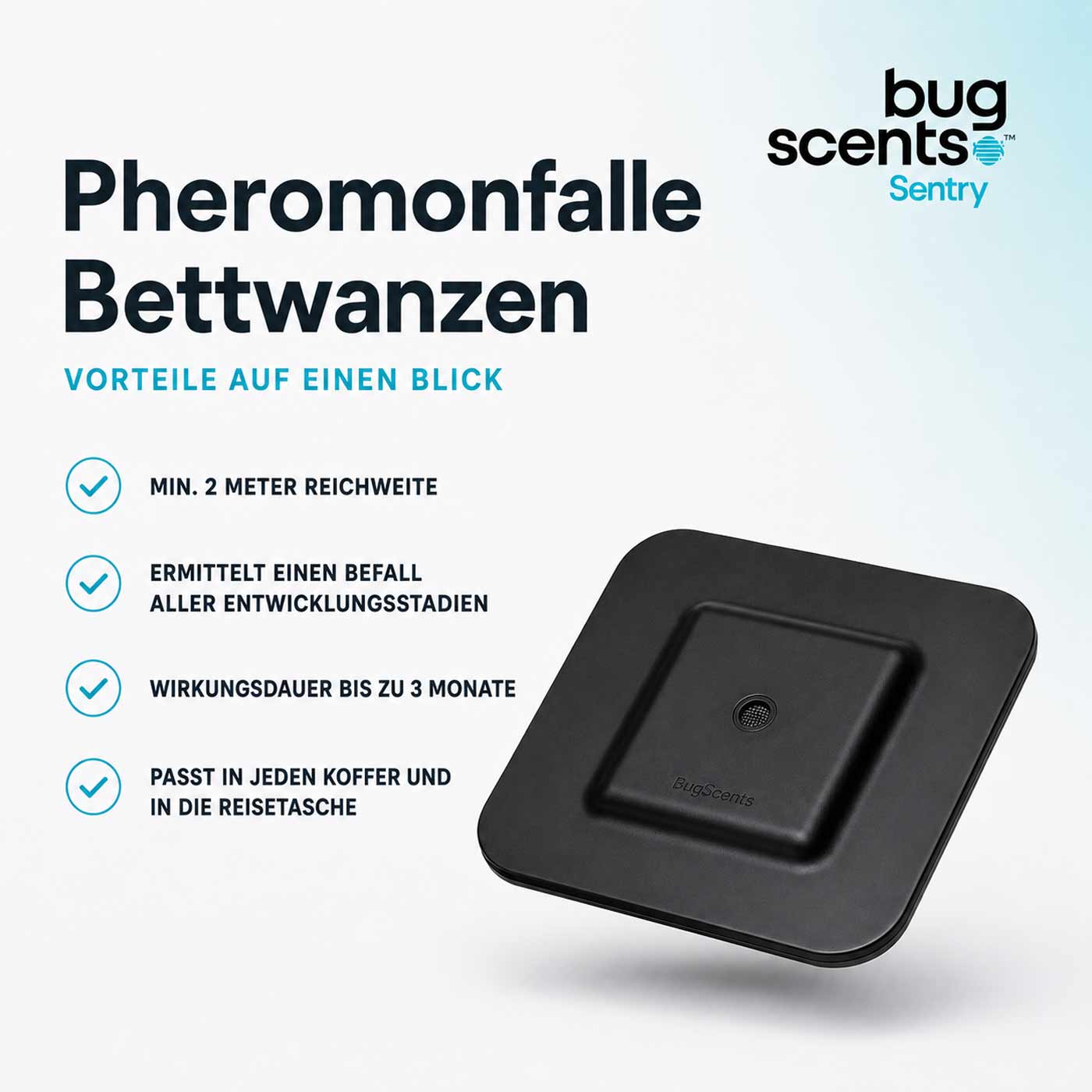 Bettwanzen Falle mit Lockstoff
