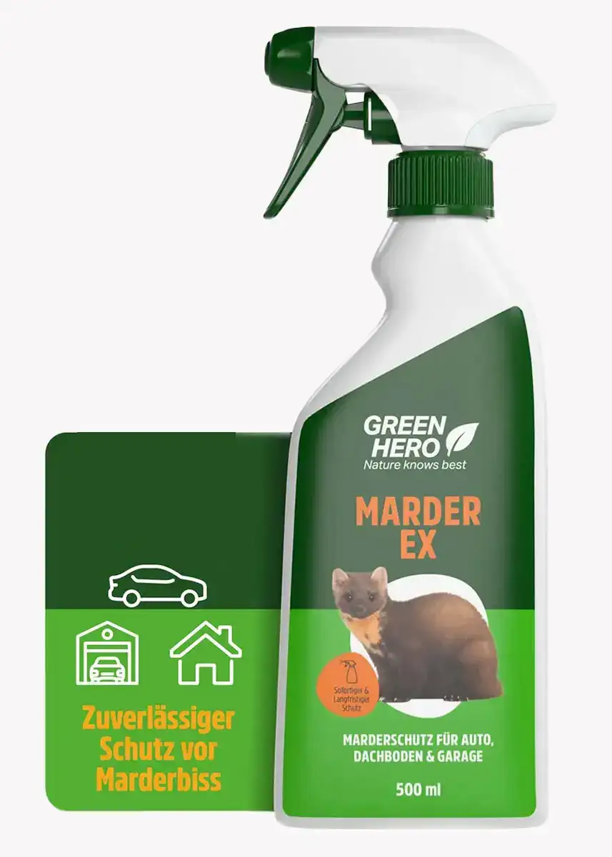 GreenHero Marder-Ex Spray gegen Marderverbiss GreenHero Marder-Ex Spray gegen Marderverbiss