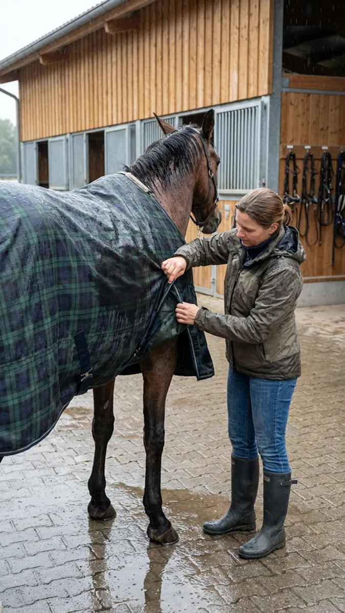 Pferdedecke frisch gewaschen, und trotzdem saugt sie sich im Regen voll? Pferdedecke frisch gewaschen, und trotzdem saugt sie sich im Regen voll?