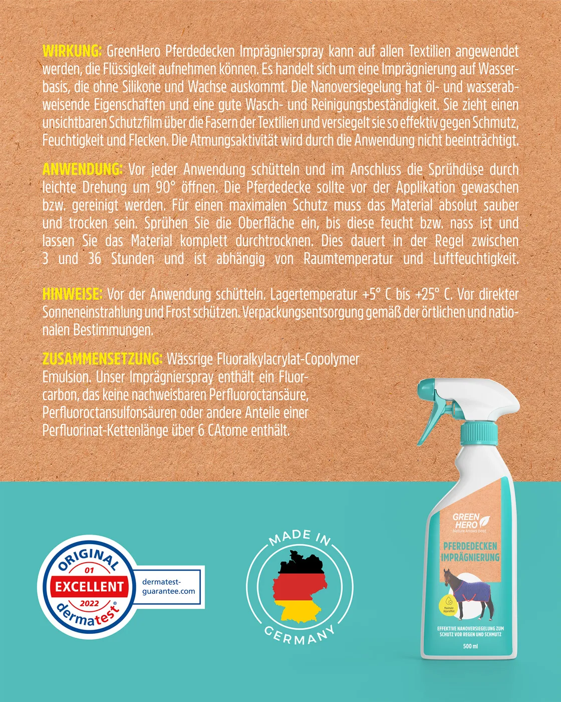 Green Hero Pferdedecken Imprägnierung Green Hero Pferdedecken Imprägnierung