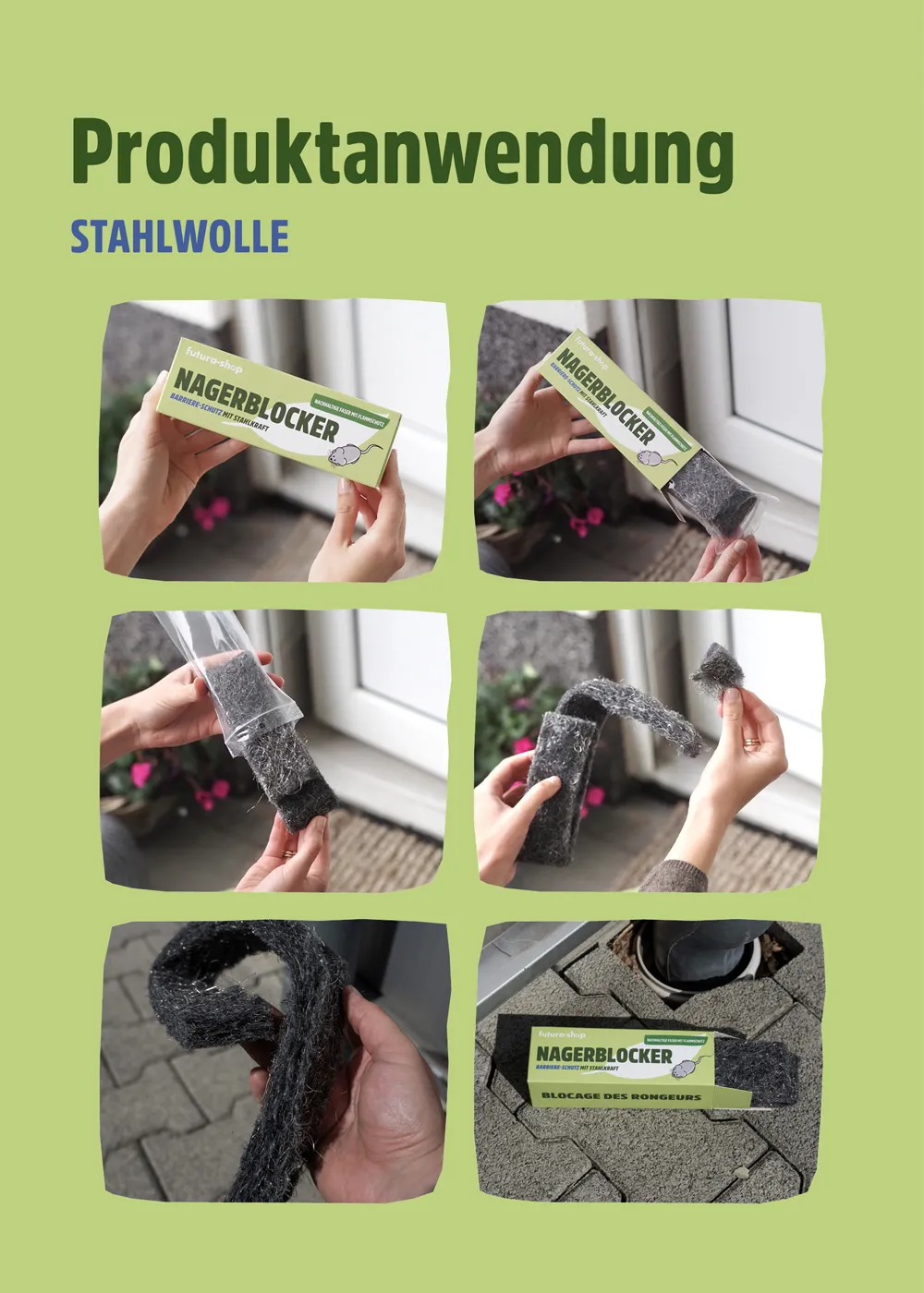 Stahlwolle gegen Mäuse | Nagerblocker