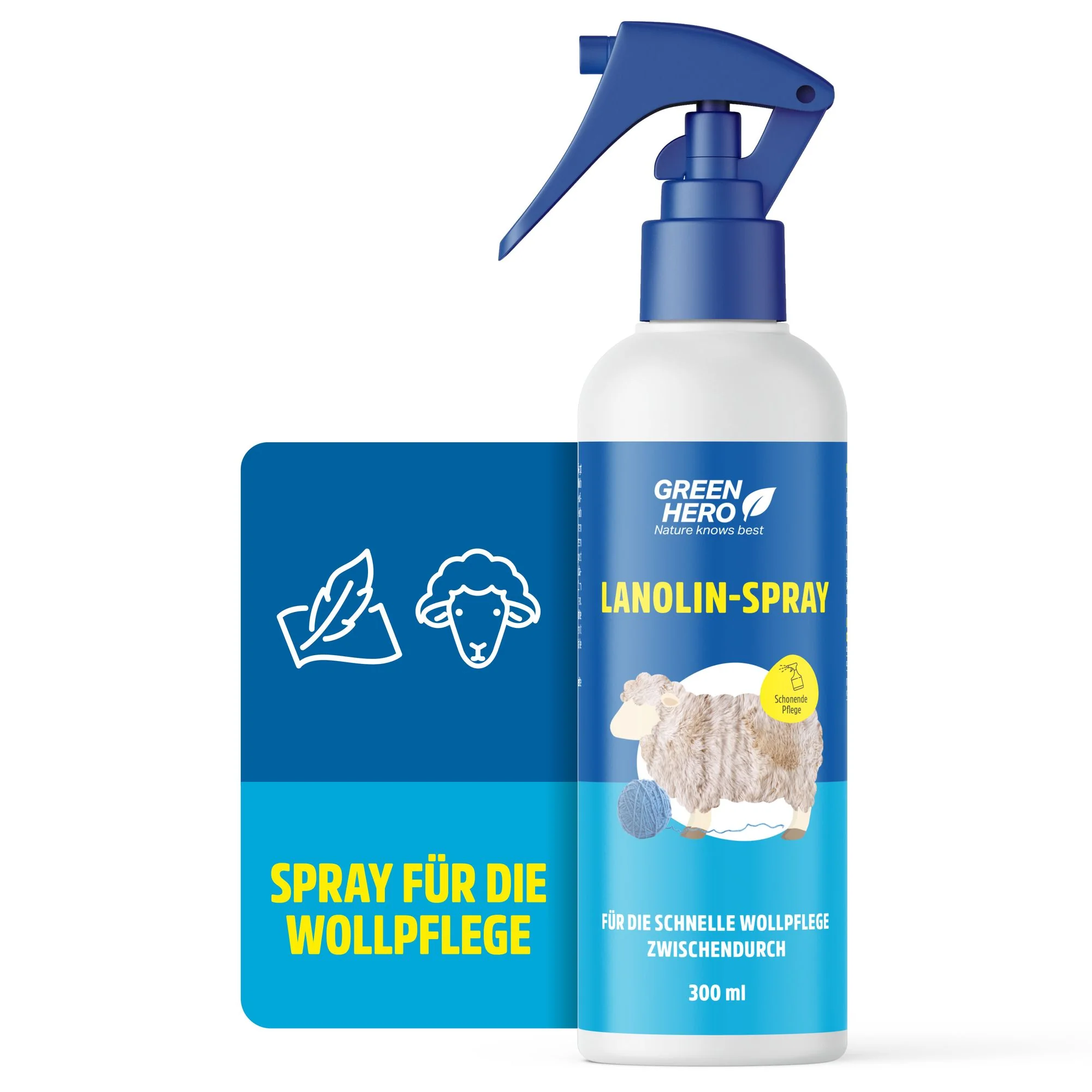 Lanolin Spray für Wolle - Wollfett zum Nachfetten 300 ml