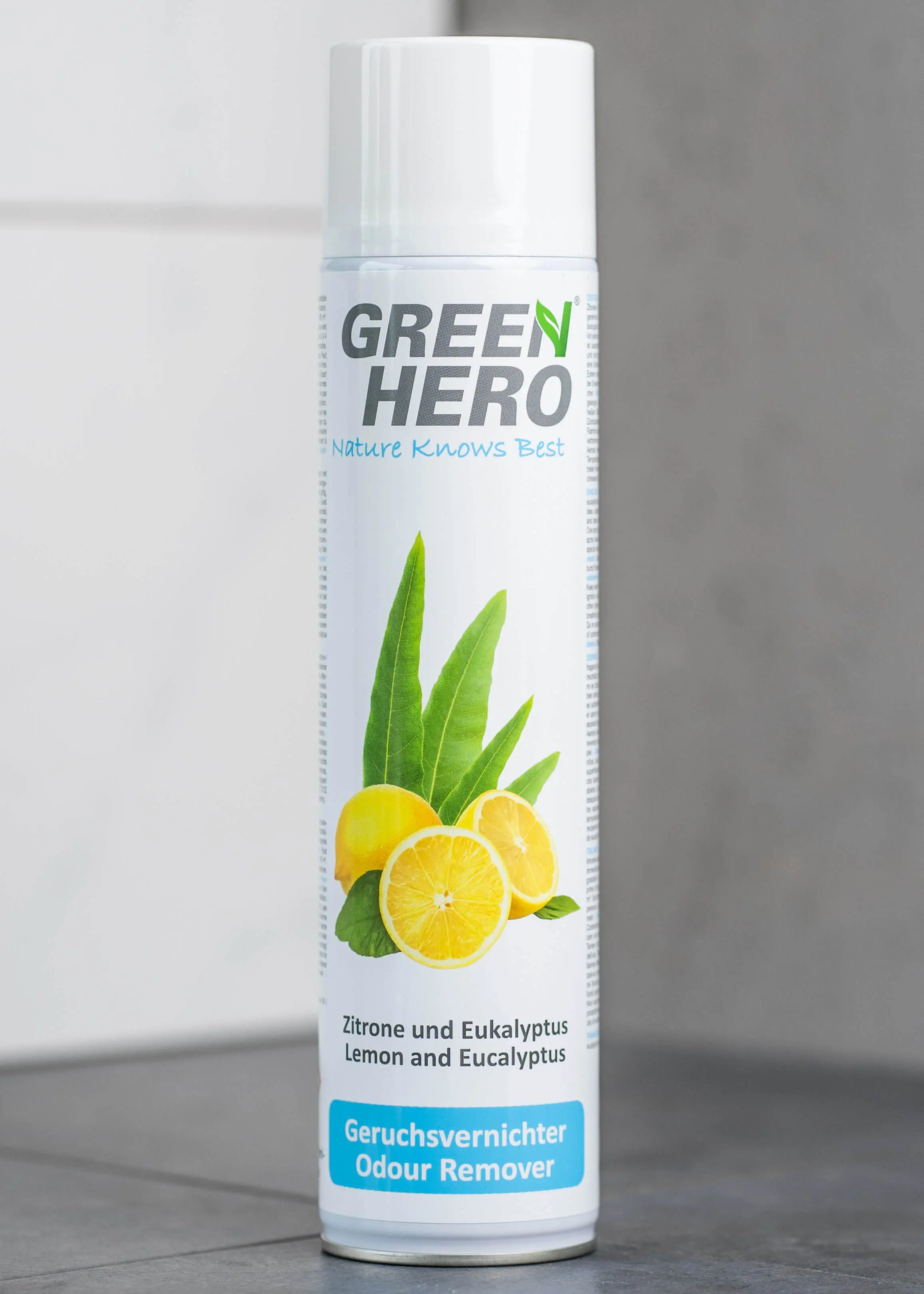 GreenHero® Geruchsvernichter Zitrone - Eukalyptus | 600 ml | Gerüche entfernen nicht nur überdecken