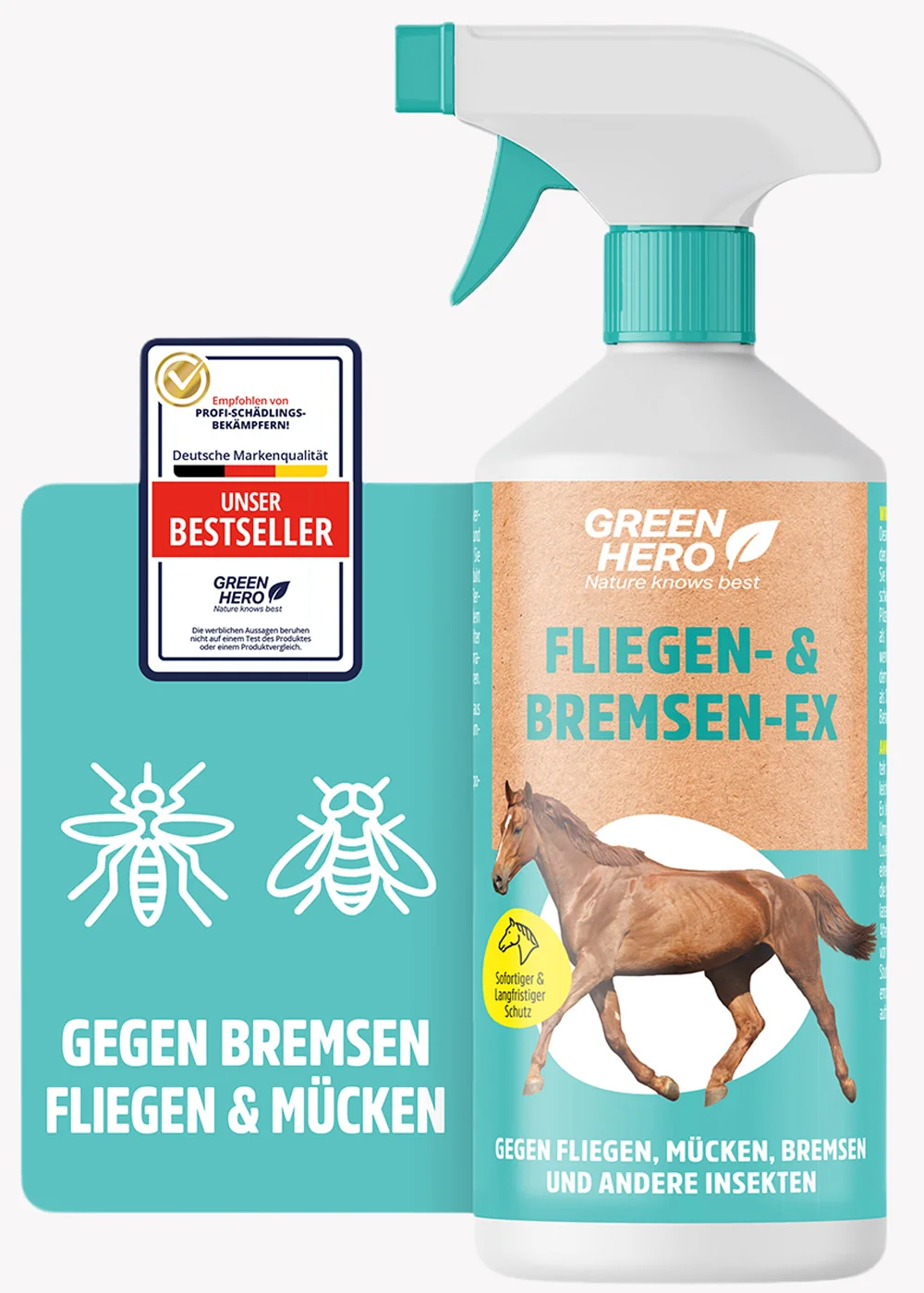 Bremsen-Ex schützt das Pferd vor Insekten