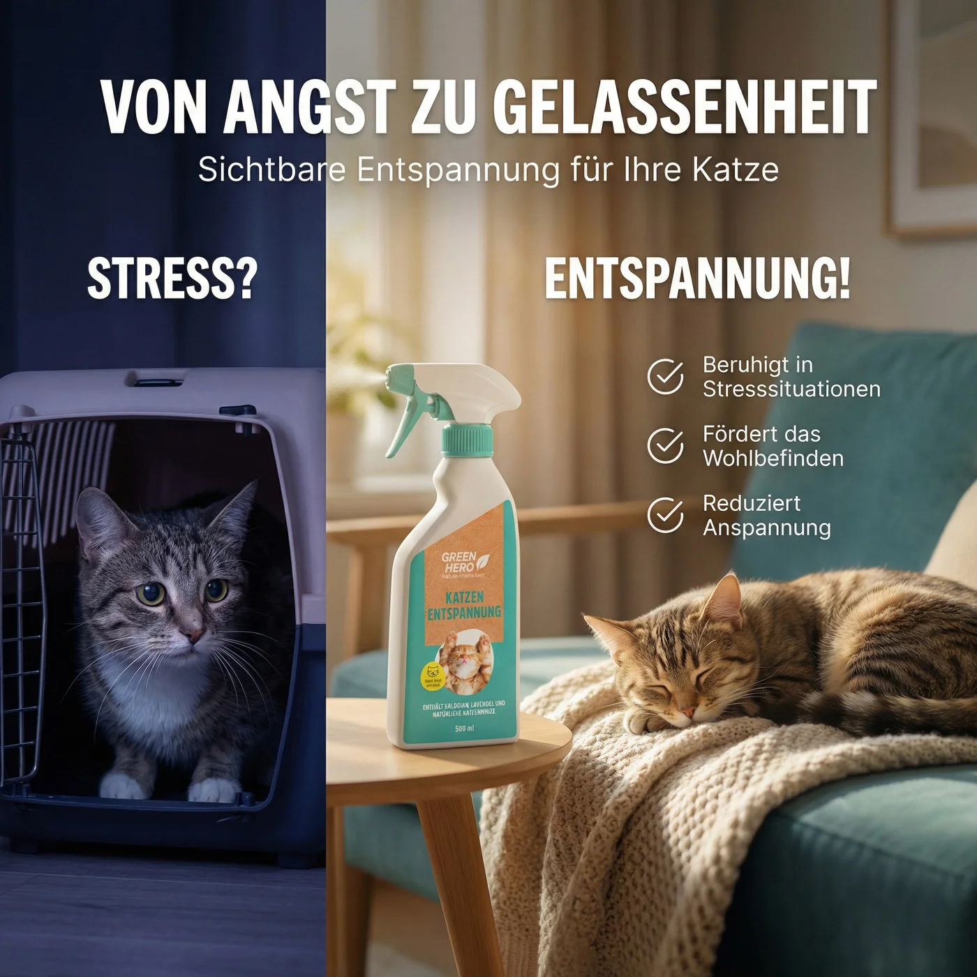 Green Hero Entspannungsspray für Katzen Green Hero Entspannungsspray für Katzen