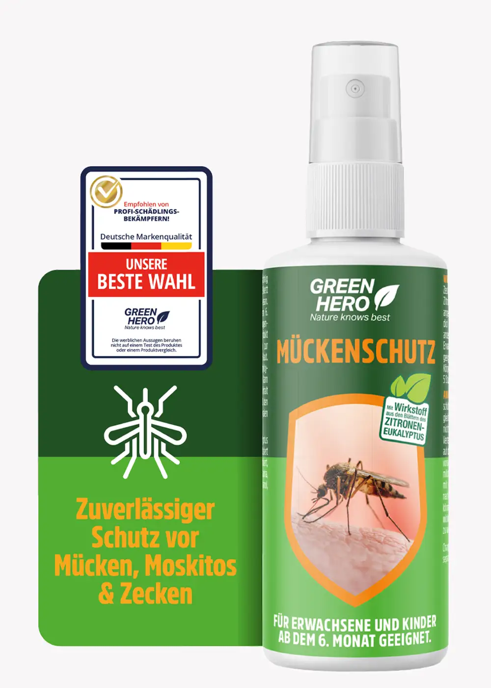 Mückenspray zur Anwendung auf der Haut