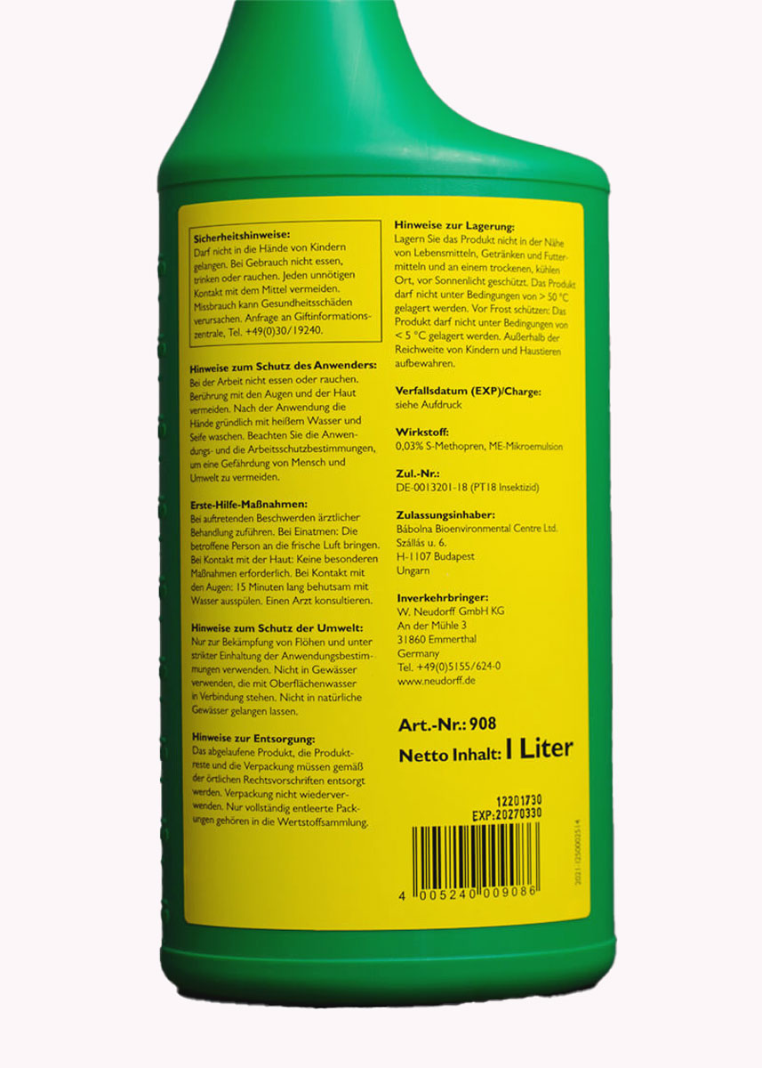 futura_neudorf_anti_floh_spray Anti-Flohspray, 1 Liter zur Flohbekämpfung