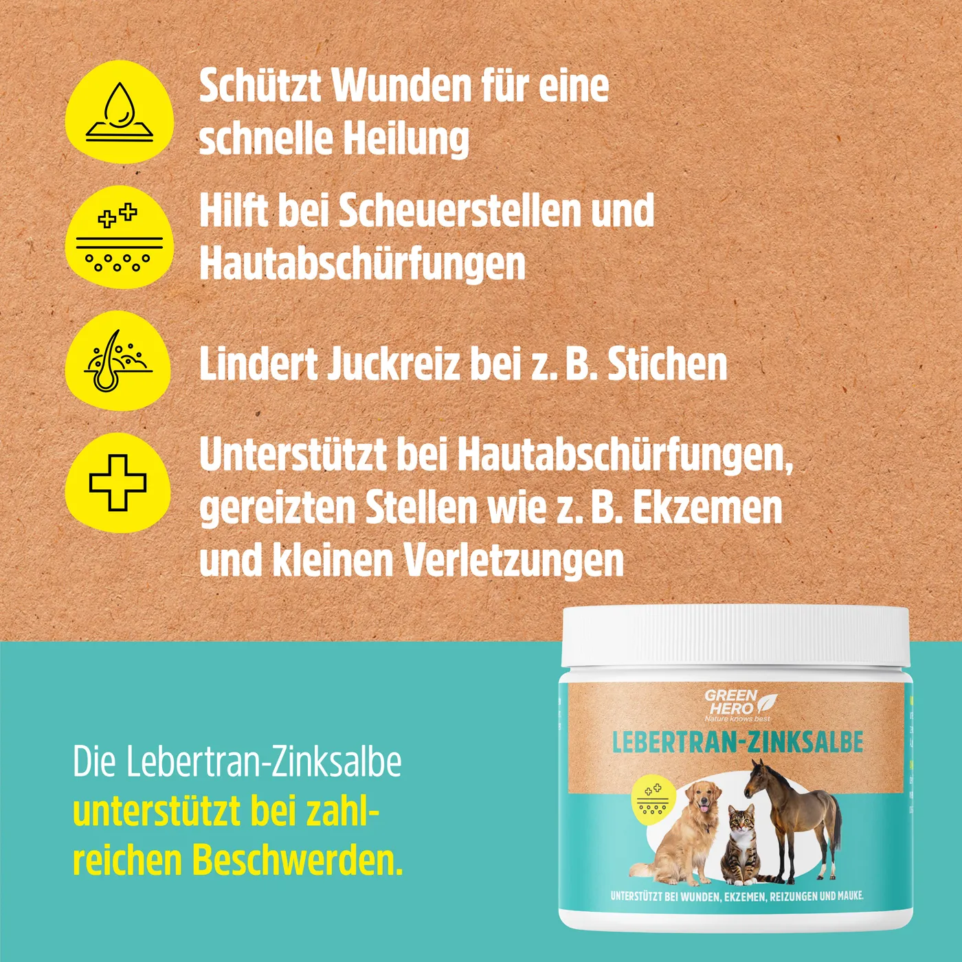 Lebertran-Zinksalbe pflegt die Haut bei Reizungen Lebertran-Zinksalbe pflegt die Haut bei Reizungen