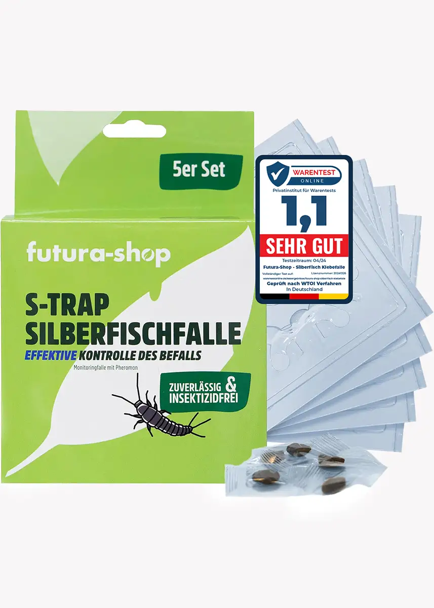 Silberfischfalle | Silberfischchen Falle | Silberfische fangen mit der S-Trap