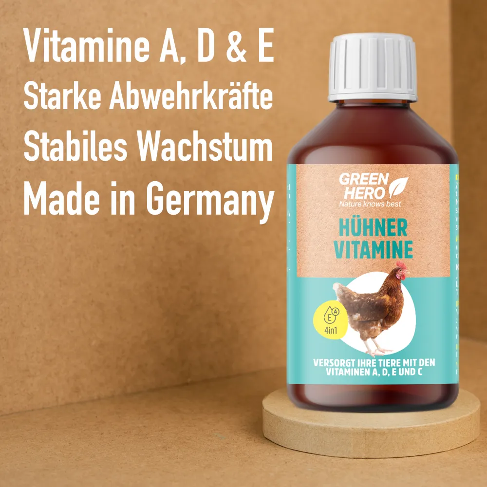 Hühner Vitamine | unterstützt Wachstum und Schalenbildung Hühner Vitamine | unterstützt Wachstum und Schalenbildung