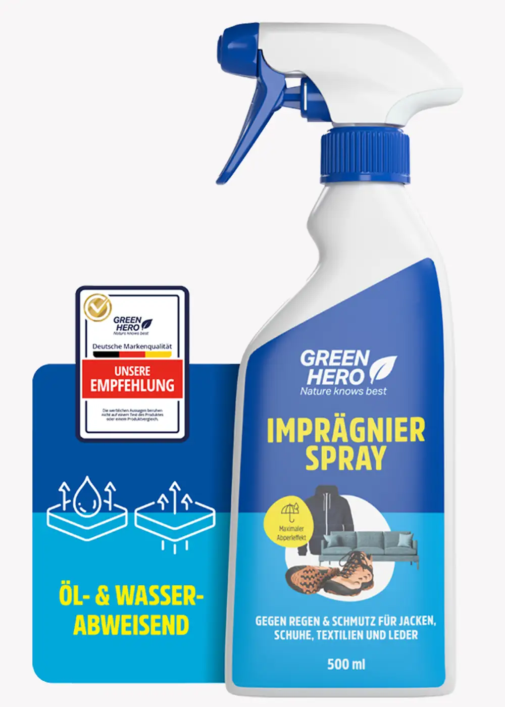Green Hero Imprägnierspray für Textilien 500ml Green Hero Imprägnierspray für Textilien 500ml