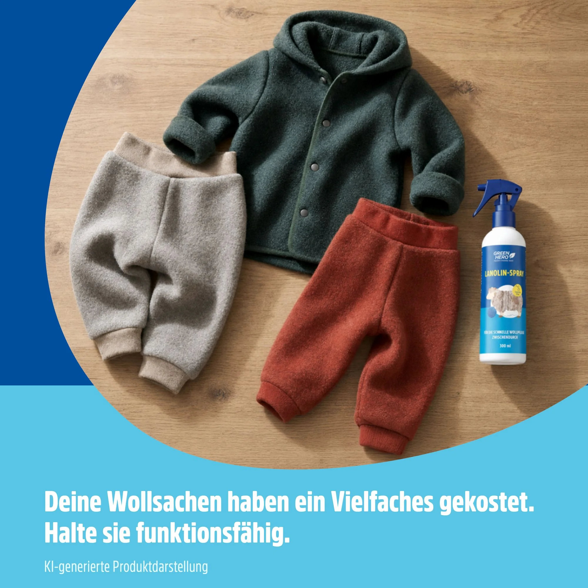 Lanolin Spray für Wolle - Wollfett zum Nachfetten 300 ml