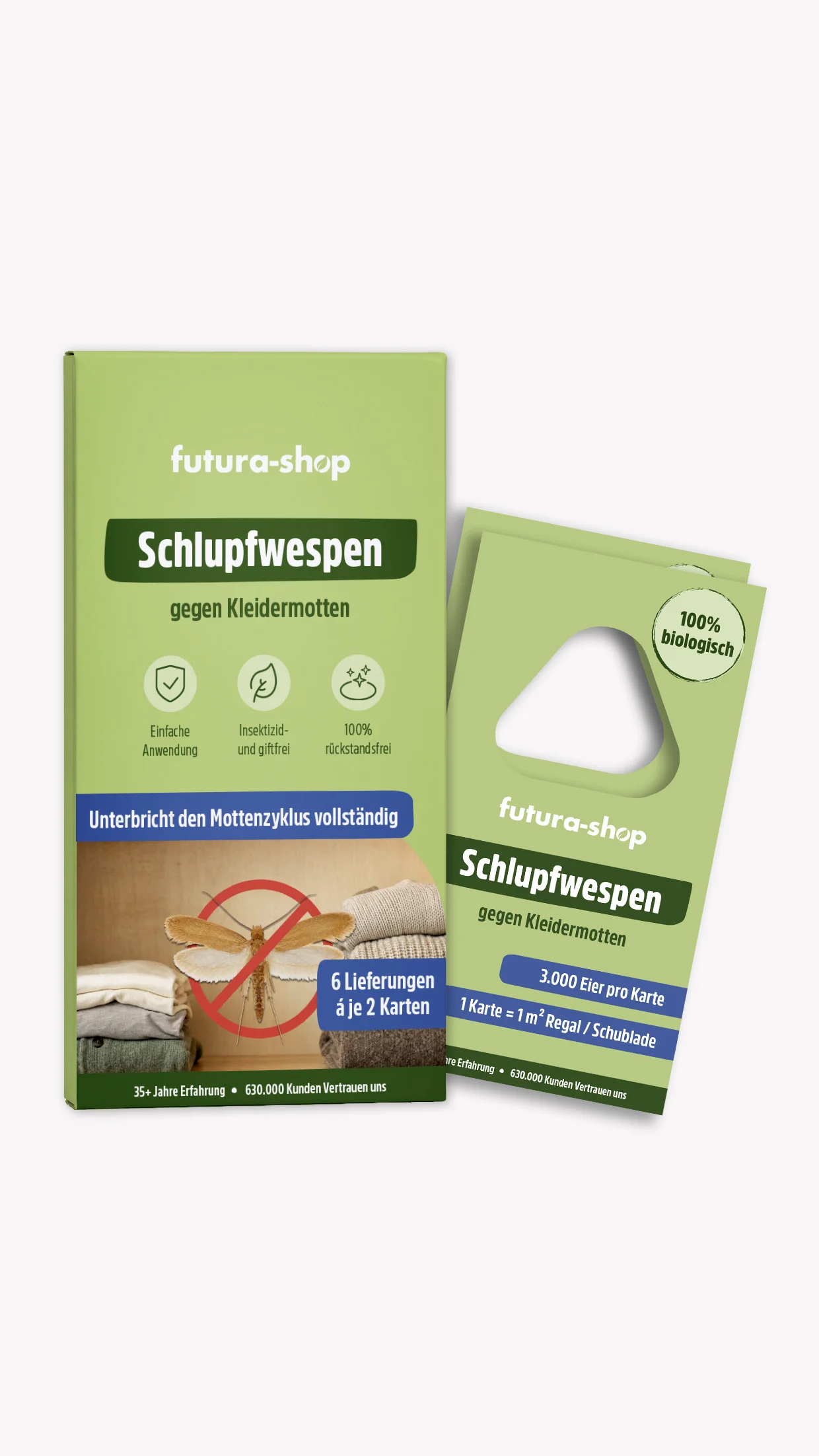 Schlupfwespen gegen Kleidermotten