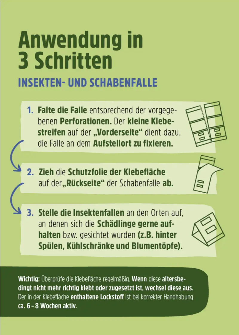 Insektenfalle | Schabenfalle | Kakerlakenfalle | 10 Stück Insektenfalle | Schabenfalle | Kakerlakenfalle | 10 Stück