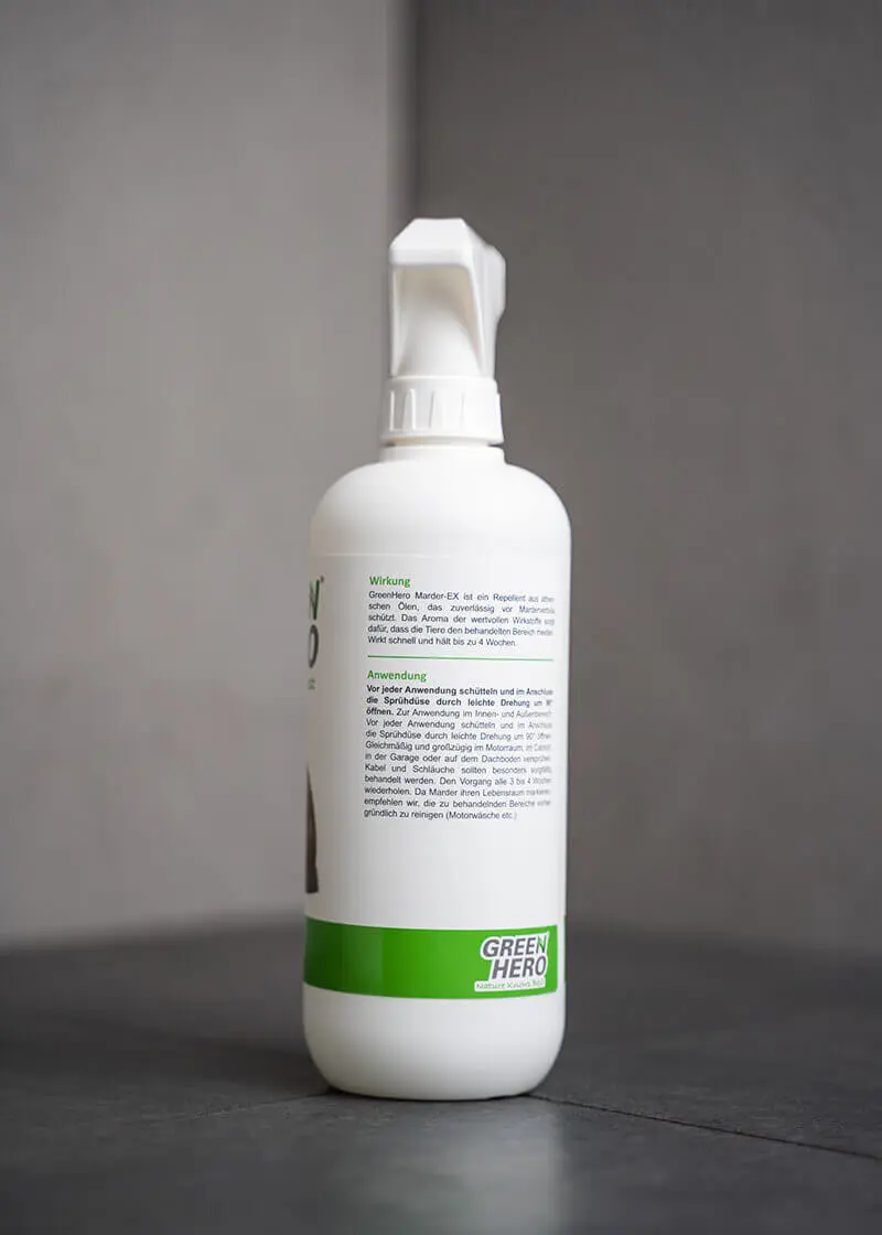 GreenHero® Marder-Ex Spray gegen Marderverbiss