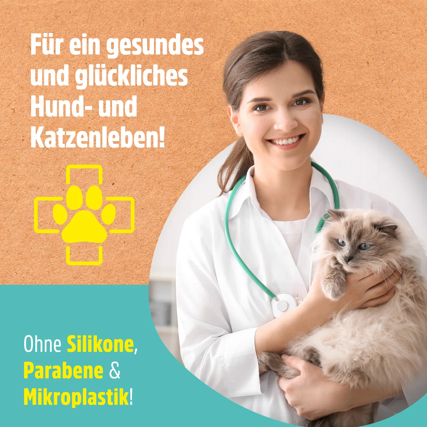 Floh- und Zeckenshampoo für Hunde und Katzen