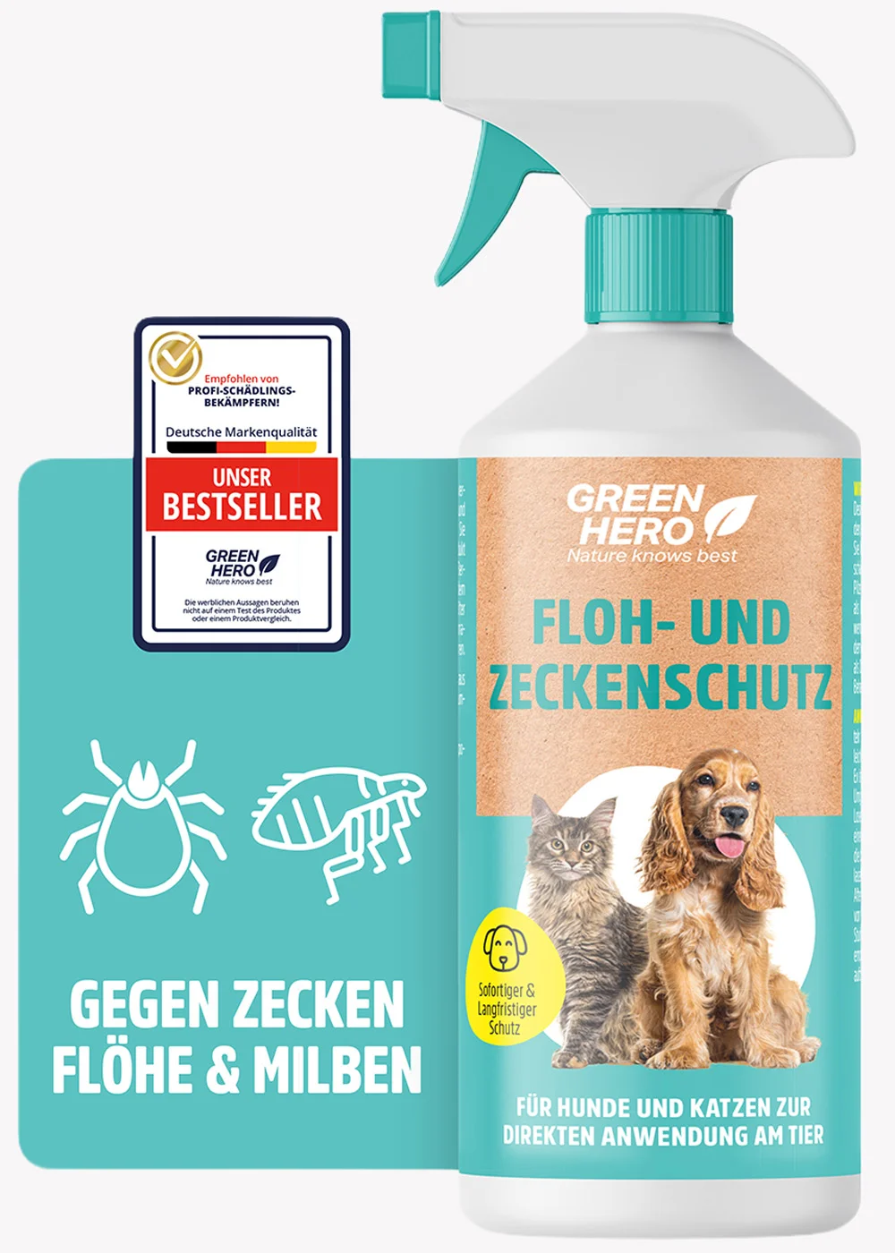 Floh- und Zeckenschutz für Hunde und Katzen Floh- und Zeckenschutz für Hunde und Katzen