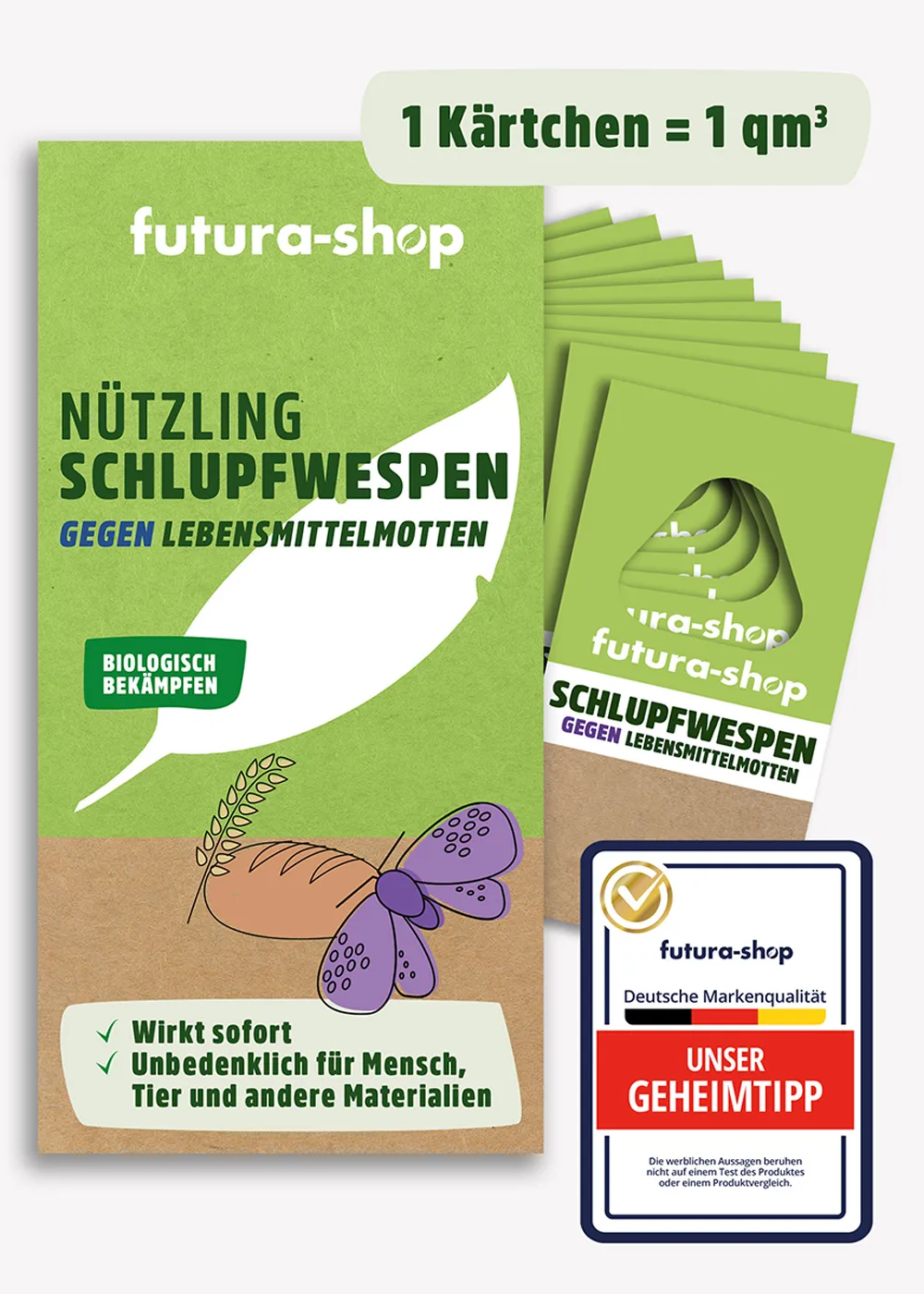 Schlupfwespen gegen Lebensmittelmotten