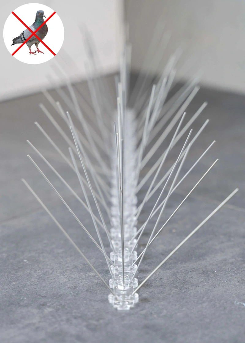 Taubenabwehr Spikes | Polycarbonat | 1 Meter | 2 x 0,5 Meter