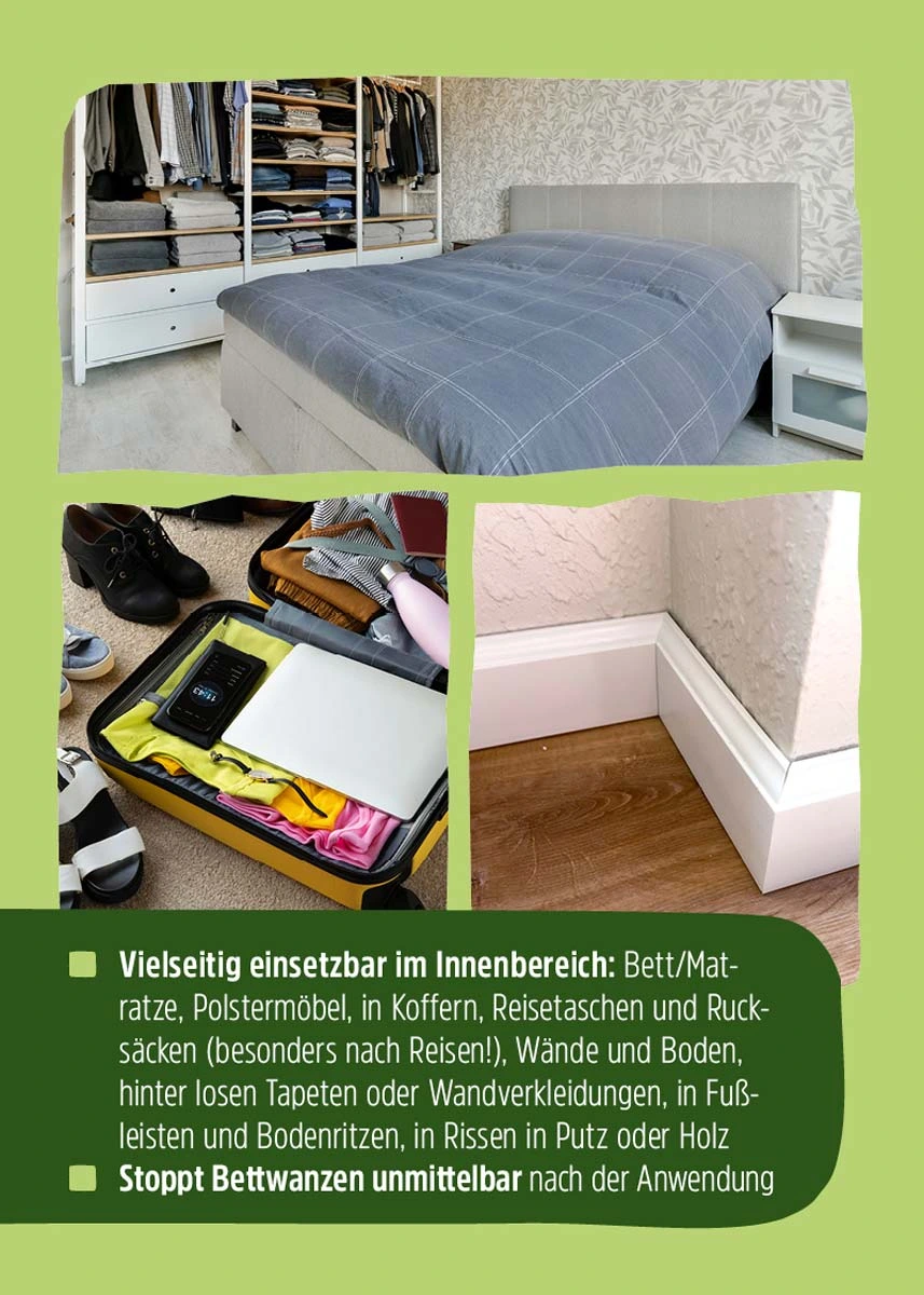 Bettwanzenspray - Effektive Abwehr & Langzeitschutz Bettwanzenspray - Effektive Abwehr & Langzeitschutz