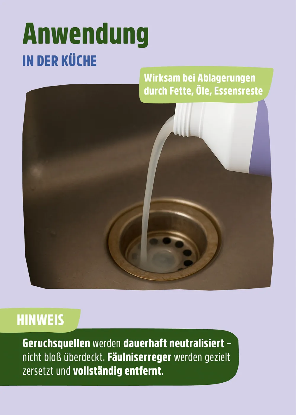 Mikrobiologischer Abflussreiniger | Rohrreiniger | 500 ml Mikrobiologischer Abflussreiniger | Rohrreiniger | 500 ml