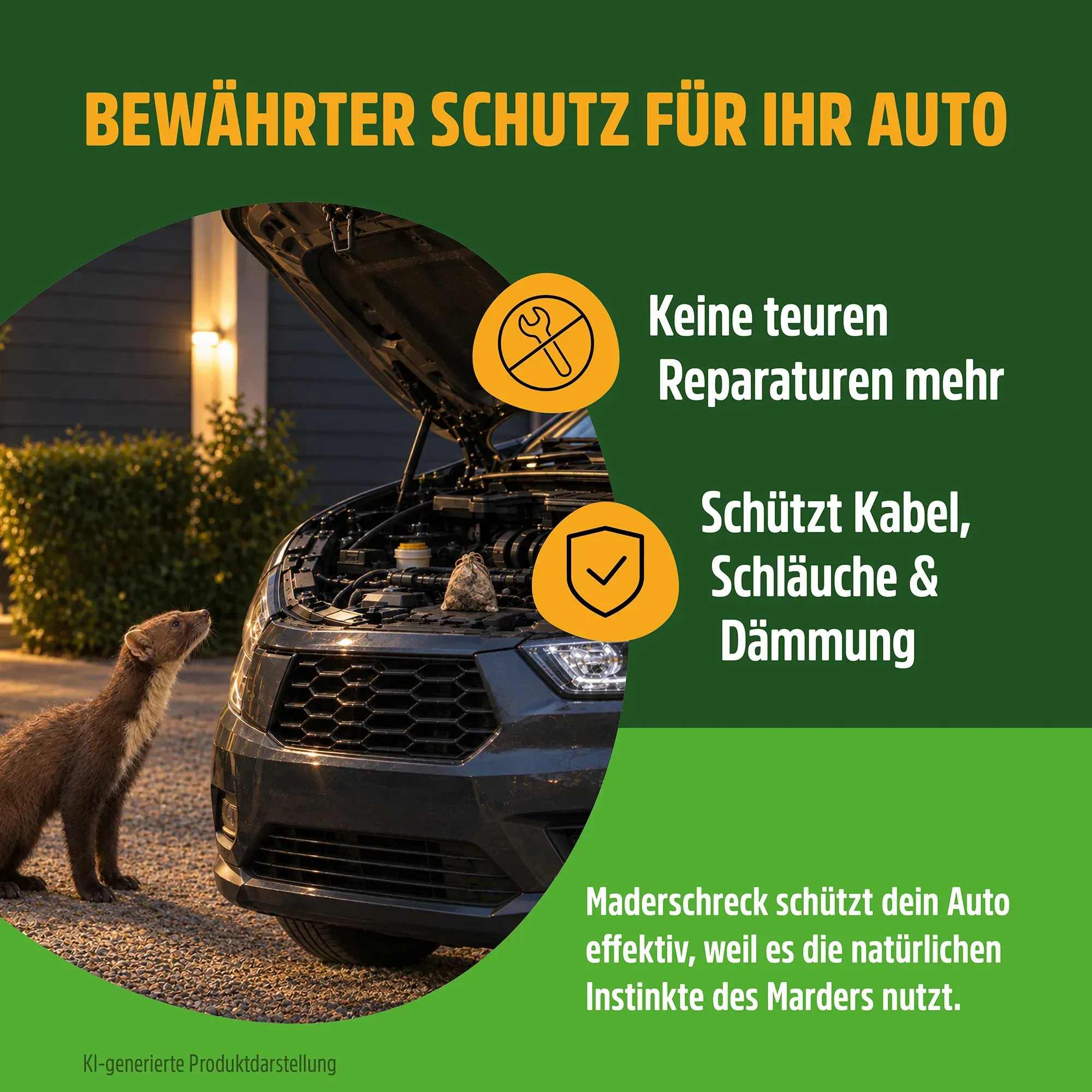 Greenhero Marderschreck zur Marder Abwehr in Auto, Haus und Garage Greenhero Marderschreck zur Marder Abwehr in Auto, Haus und Garage