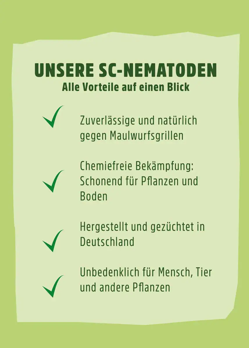 SC Nematoden gegen Maulwurfsgrille SC Nematoden gegen Maulwurfsgrille