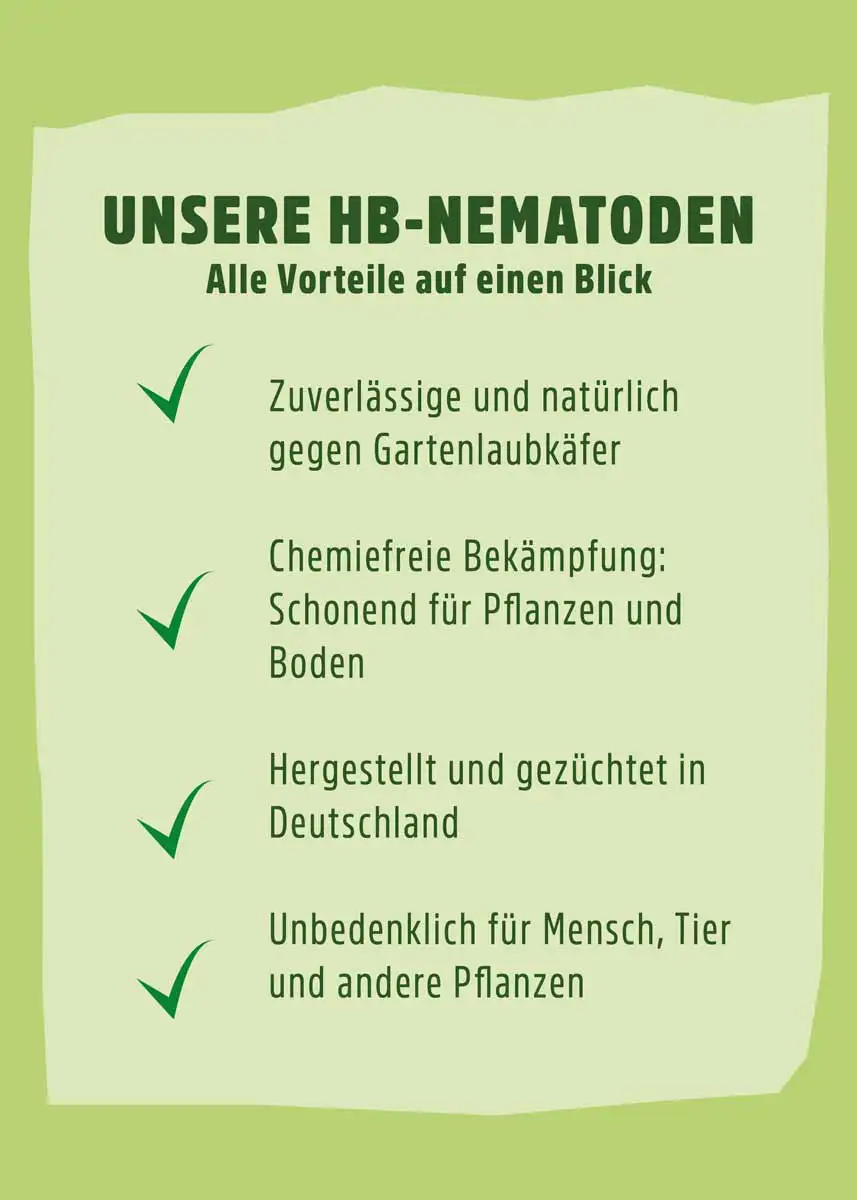 HB Nematoden gegen Gartenlaubkäfer - 10 Mio.  HB Nematoden gegen Gartenlaubkäfer - 10 Mio.