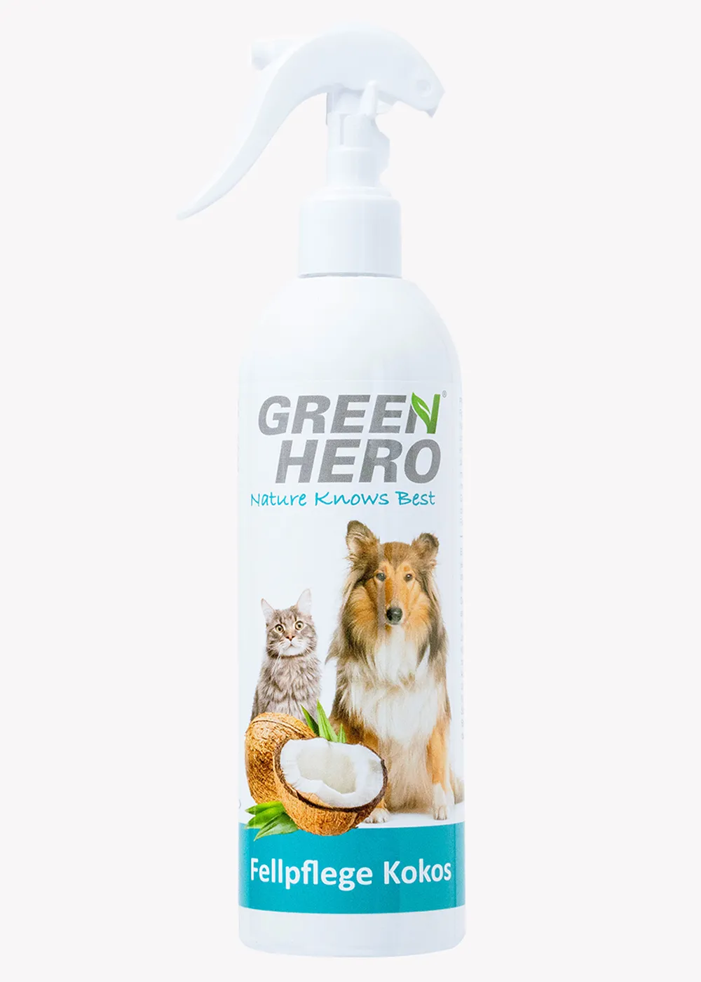 GreenHero® Kokos Fellpflege 250ml mit Kokoswasser gegen Verfilzungen