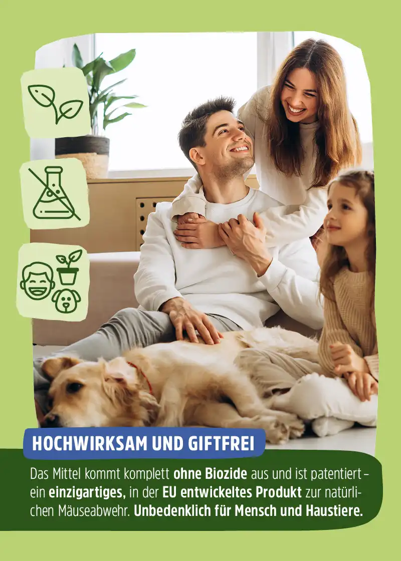 Mäuseschreck - Natürliche Mäuseabwehr ohne Chemikalien, 2er Pack Mäuseschreck - Natürliche Mäuseabwehr ohne Chemikalien, 2er Pack