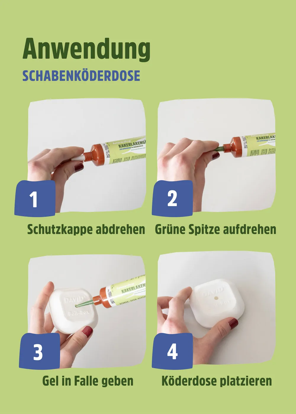 Schabenköderdose für Schabenködergel Schabenköderdose für Schabenködergel