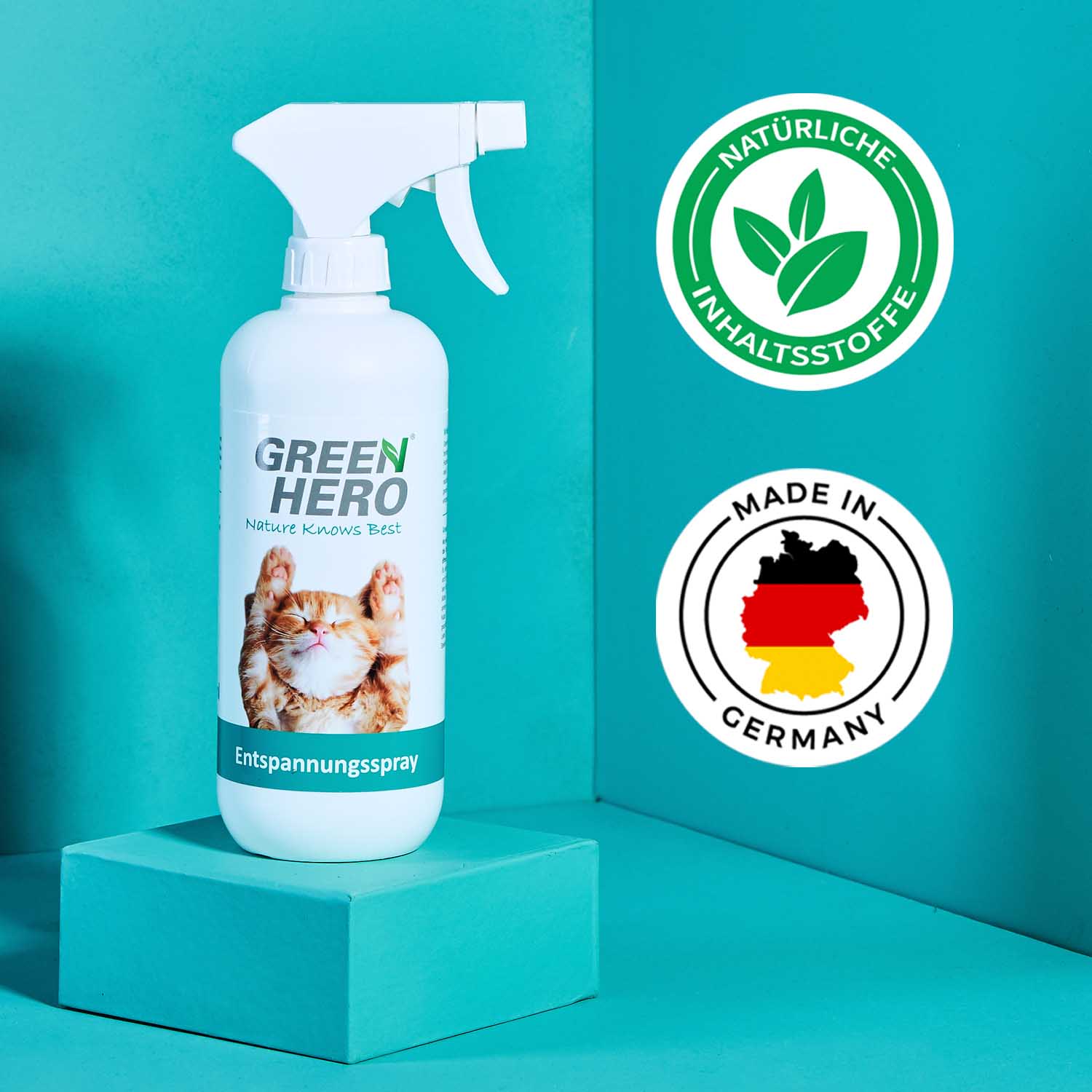 03_Green-Hero_Entspannungsspray-f-r-Katzen_Dermatest_MIG Green Hero Entspannungsspray für Katzen