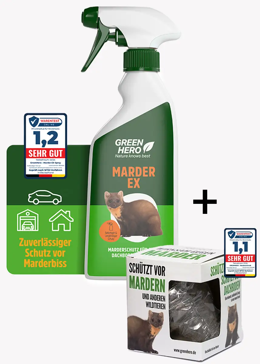 GreenHero® Marder-Ex und Marder-Schreck Kugel 